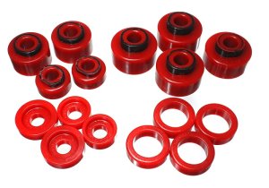 Ford F-250 SD Body Mount Set - Energy Suspension - Hyper-Flex™ Polyurethane - Red - `99-`07
